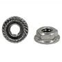 STAINLESS 18 8 HEX FLANGE NUT, SERRATED (INCH)