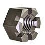 HEAVY HEX SLOTTED NUT PLAIN (INCH)