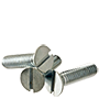 METRIC STAINLESS A2 (18 8) MACHINE SCREW, SLOTTED FLAT HEAD DIN 963